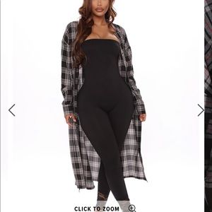 Long button down shirt with splits